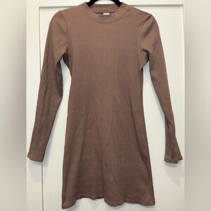 PINK Victoria's Secret Brown Long Sleeve Dress